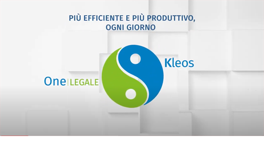 Rendi più veloce e produttivo il tuo lavoro con One LEGALE e Kleos